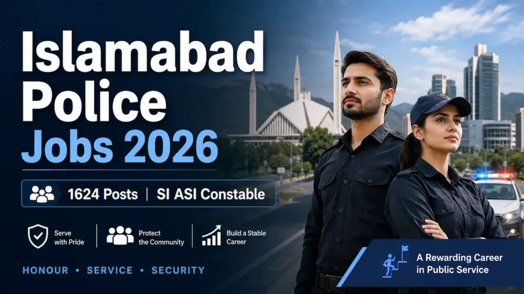 Islamabad Police Jobs 2026 for SI ASI and Constable vacancies