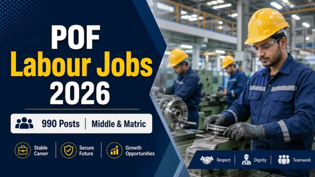 POF Labour Jobs 2026 for 990 Middle and Matric vacancies