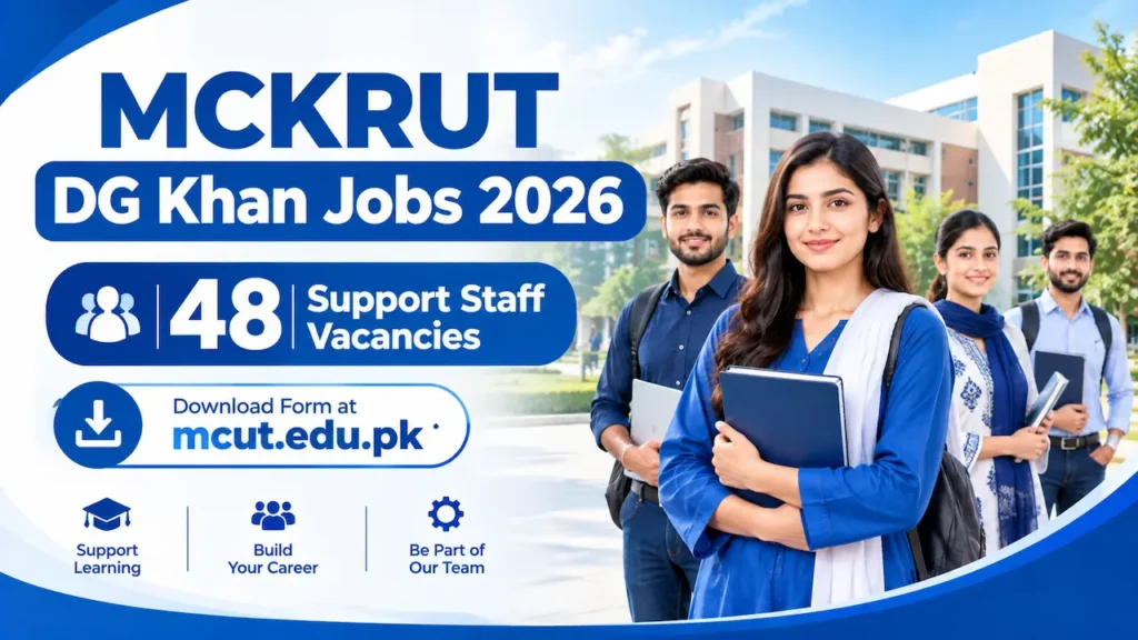 MCKRUT DG Khan Jobs 2026 Mir Chakar Khan Rind University Vacancies Banner