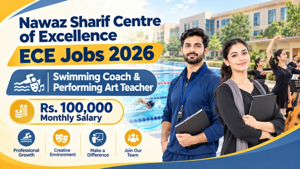 Nawaz Sharif Centre of Excellence ECE Jobs 2026 Lahore Vacancies Banner