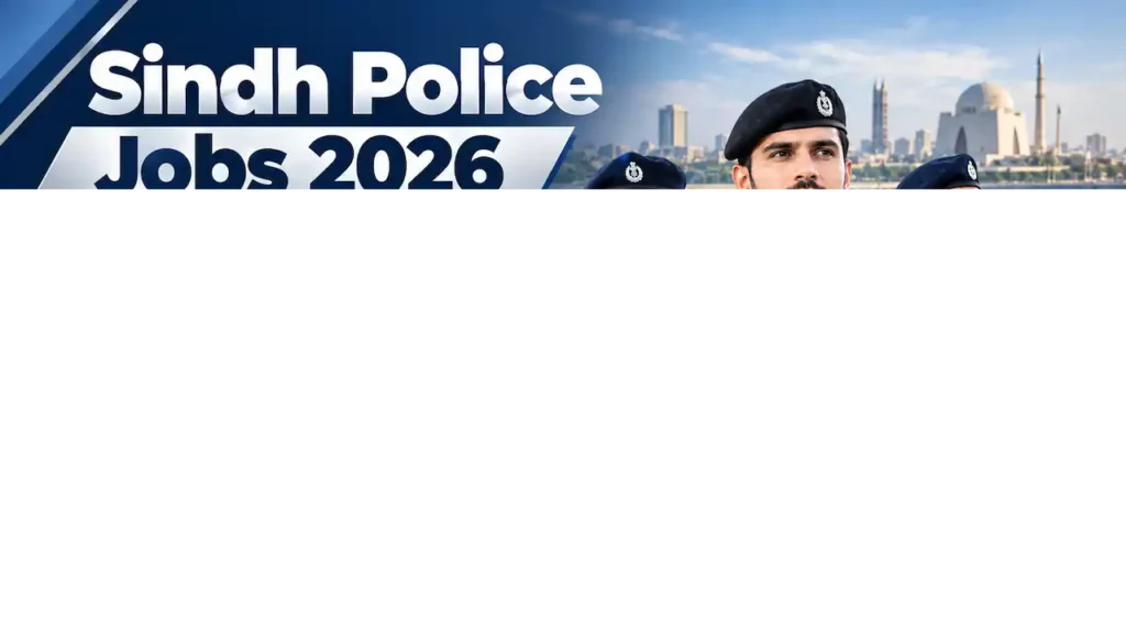 Sindh Police Jobs 2026 3158 Constable Vacancies Shaheed Quota Banner